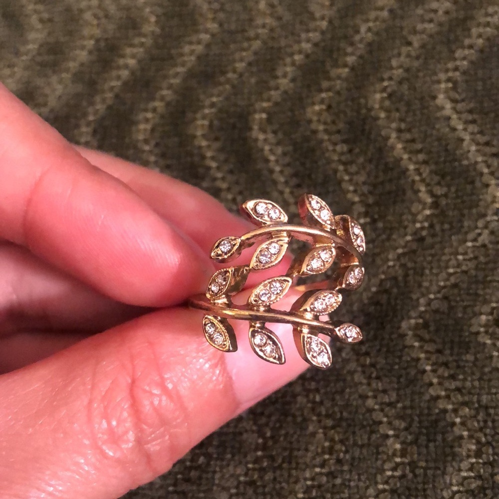 🍃 Set of three fairy leaf wood princess rings 5,6,7 - Picture 9 of 16